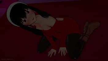 Preview 1 of Wwwxxx Repid Com - Yor forger se divierte usando su chaleco rojo
