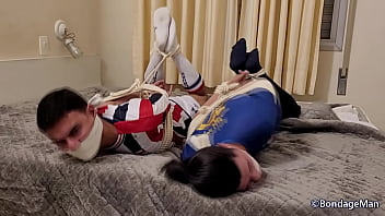 Preview 1 of Yenge Yegen Turkce Konusmali - Boyfriends Fito &amp_ Nico bound and gagged together | PREVIEW