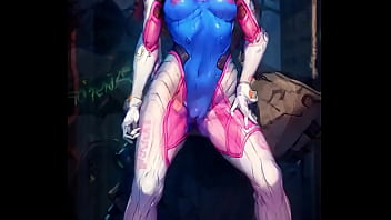Preview 1 of Heavy Black Tribes - AI art overwatch girls d.va sexy dance darkermaker123