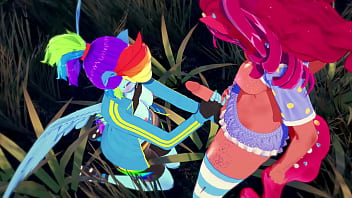 Preview 2 of Better Than Video Games - My Little Pony - Rainbow Dash gets creampied by Pinkie Pie