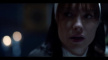 Preview 3 of Lesbian Sixty Nine Anal Finger - Russian Redhead Nun Used in Freeze Time Fuck - Hot Blasfemy Real Life Doll Sex with Sata Jones