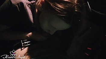 Preview 3 of Colitos Solo - Horny Babe Sucking Dick Stranger in the Taxi - Cum Closeup