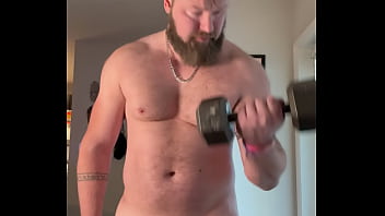 Preview 1 of Amrikan Xnx - Hung Muscle Hunk Cums Multiple Times Hands Free