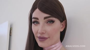 Preview 1 of Russian Girl With Hot Body Fucks - Chastity T-Girl,  Natalie Mars,  DAP,  Double Anal Fisting,  Wrecked Ass,  Almost Rose,  Creampie,  Swallow BTG051
