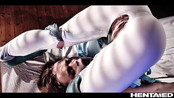 Preview 4 of Girl Fingering Panty - Real Life Hentai - Blonde Teen got fucked and Creampied by Aliens in Hospital