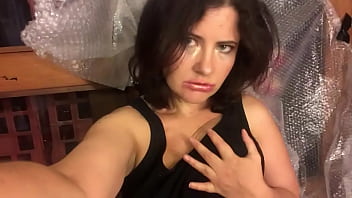 Preview 1 of Porn Japanesel Lesbian - Found footage from 2019. Humming,  wanking with a tampon string sticking out and wrapping myself in bubble wrap.