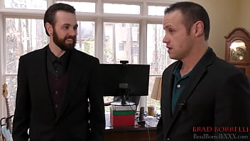 Preview 1 of Massage Cocok - Businessmen Rivalry Brad Borrelli Gets His Clothes Stolen