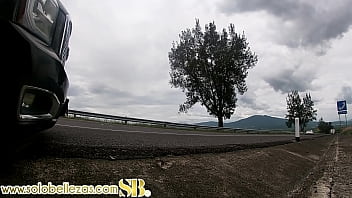 Preview 1 of Aletta Ocean Greek Holiday - chicos son grabados en plena carretera cogiendo por dicho reto entre ellos
