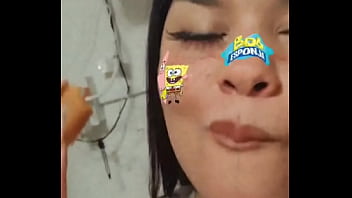 Preview 3 of Ioanna Receptionist - Eating a hotdog! Wish it was a dick
