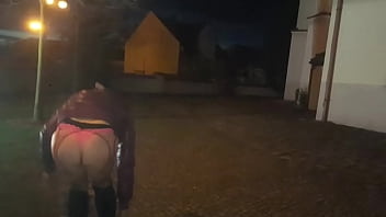 Preview 3 of Shemale Small Tranny - Public tranny