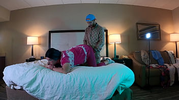 Preview 1 of Sunny Leone In Reap - Rapper Fucks Tgirl in Chastity