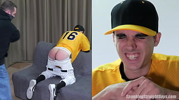Preview 3 of Korea Im Yu Na - Straight Twink Spanked in a Baseball Uniform