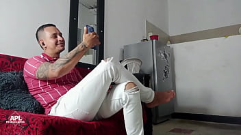 Preview 1 of Blanca Blanco Porn - Marido infiel conversa por telefono con su esposa,  mientras su amante le chupa la polla y luego se la folla