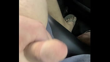 Preview 2 of Babe Trhee Man - Uber sucking a lollipop turning my hubby on