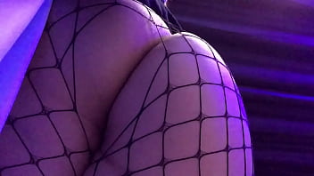 Preview 2 of Teen Natura - Full body fishnets make me hornier than usual