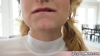 Preview 3 of Black Man Fuck Mom Watching Son - Long legged sporty stepsis and horny stepma playing a game to decide who will get my hard cock