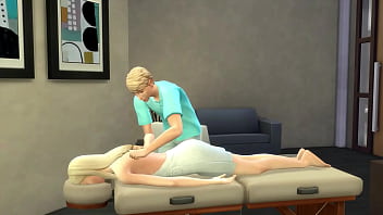 Preview 2 of Boy Binh - Extra Special Massage For Hot Blonde Client - sims 4 - 3D animation