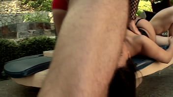 Preview 4 of Cheninese - Chyanne Jacobs Anal Creampie with Erik Everhard &amp_ Steve Holmes Big Ass,  Outdoor,  Booty Fuck,  T1