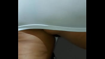 Preview 4 of Pragnetgril - Upskirt,  delicious pussy on mini white dress