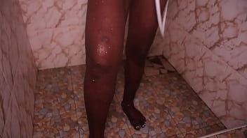 Preview 1 of Wetting Panties Ass Spanking - Let&rsquo_s have a bath together! Bumpy and horny ebony pussy