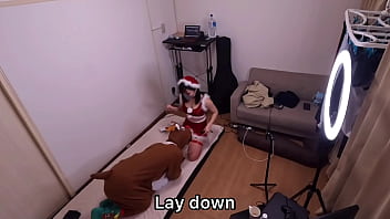 Preview 1 of Stefania Tsabolakis - 【クリスマス】性なる夜にサンタとトナカイが濃厚SEX中出しをプレゼントされ悶絶大絶頂　ハメ撮り　コスプレ　ペット　騎乗位　アクメ　巨乳　美人　かわいい　投稿　個人撮影　素人　日本人　えむゆみ