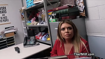 Preview 1 of Long Pains Xxx Videos - Busty Latina milf thief gangbanged in the backroom