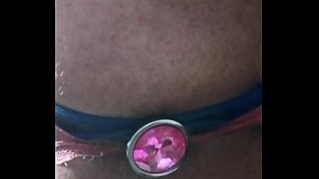 Preview 4 of Bear Ebony - Plug anal rosa