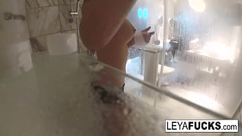 Preview 4 of Xxx Vibrant - Leya Falcon takes a camera with her into the shower