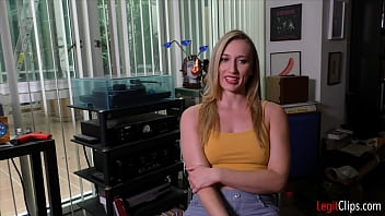 Preview 3 of Sent Loan - Blonde beauty Riley Reyes has a semen fetish!