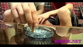 Preview 3 of Japanes School Girl Sexx - Sexy fellow really likes to smoke