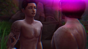 Preview 1 of Horny Pussycat - Sims 4: en la mitad del rio