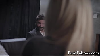 Preview 2 of Fuck Born Child - Tiny teen gets pussydrilled in kinky threeway