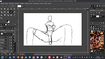 Preview 1 of Meera Scndel - Drawing Shemale Big Dick Hentai XXX Sex Porn Picture at Gimp