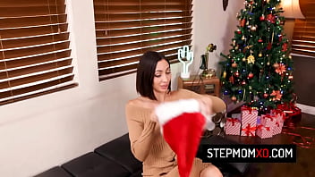 Preview 1 of Mom And Deen - Hot milf stepmom Blaire Johnson gets naughty for Xmas and fuck with her stepson