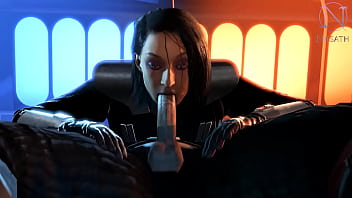 Preview 1 of 16 Huneys Moovi Fuk Hrd - Trilla Suduri sucking off Darth Vader (Star Wars parody by Niisath)