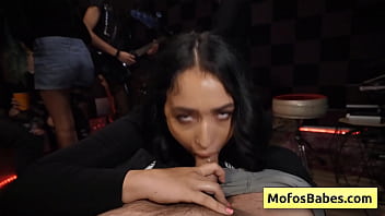 Preview 1 of Animal Big Girls - Watch this natural busty brunette slut Nia Bleu fucked by Brett Maker while a band is rehearsing