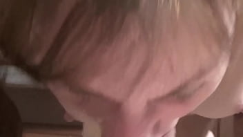 Preview 3 of Smoke Weed Fuck - My couguar wife sucking my old Cock big view POV