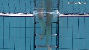 Preview 1 of Hurry While My Husband Sleeps - Andrejka does astonishing underwater moves