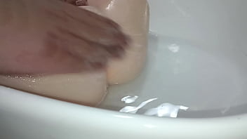 Preview 2 of Sporty Blonde Teen - Help my girlfriend clean her private parts carefully