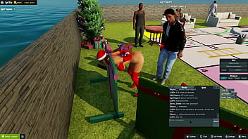 Preview 4 of Sex Jilbab Masturbasi 1 - 3dxchat | LoliVix entregandole el regalo de navidad a todos | noche 30: 15 chicos | 1ra parte