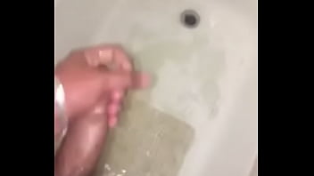 Preview 2 of Lesbian Oil Foot Fetish - Huge cum shot in the shower