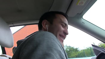 Preview 2 of No Gap - Bustyeager for cock starts masturbating in the car waiting forcocks