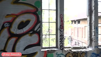 Preview 3 of Emo Anal Fuck Compilation - Jeny Smith exploring the warehouse naked