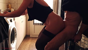 Preview 3 of Bengali Dubbed Porn Movie - Morning Erection I Take My Cock Out At The Cafe Behind My step Mother In Law !!