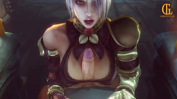 Preview 3 of Sissy Ride The Double - Ivy Valentine titfuck (Soul Calibur)