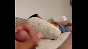 Preview 2 of Porny Lesbia - Flashing this Argentinian teen at her house