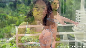 Preview 1 of 7 Eyar Girls Sexcompage6 - Jules Jordan -  Asian Nympho Sakura Lin Captivates Jules Jordan