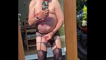 Preview 4 of Dog And Men Bulu Xxxvedio - Love wearing stockings suspenders