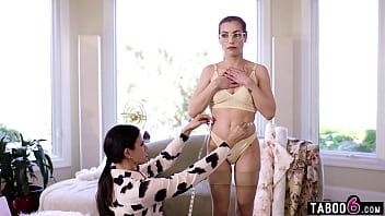 Preview 2 of Sex Half Of The Water - Fashion designer MILF Penny Barber seduces her nerdy client for lesbian sex