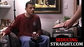 Preview 2 of Mom And Uncle Sex My Home - Straight twink jerks before sucked off by DILF